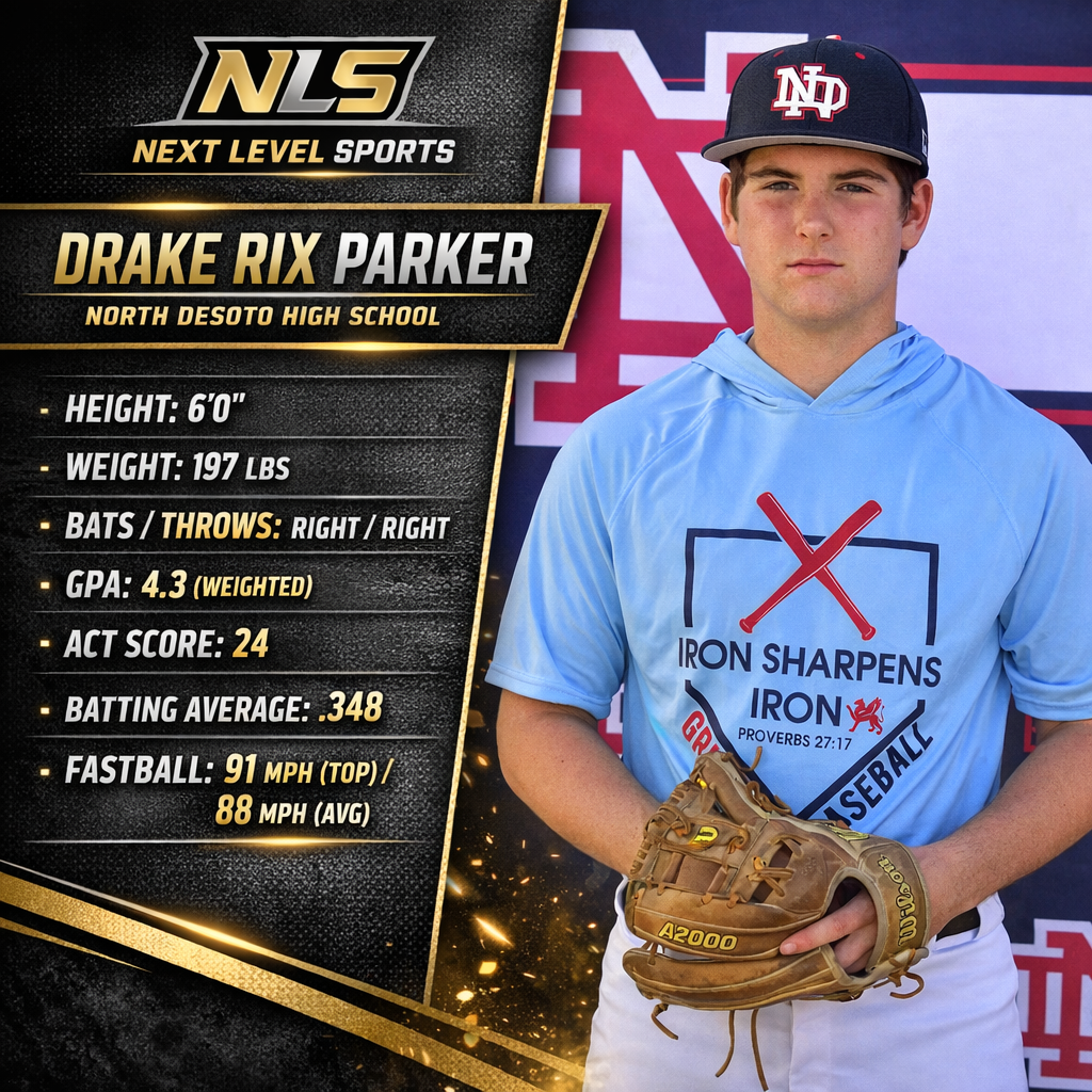 ⚾️  Drake Parker — Class of 2028 - 3B/RHP