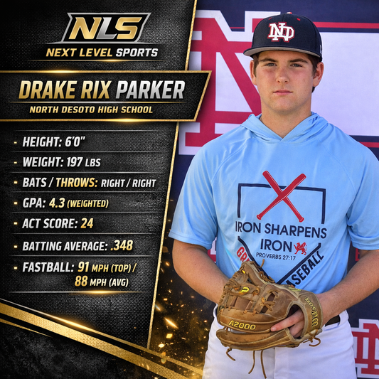 ⚾️  Drake Parker — Class of 2028 - 3B/RHP