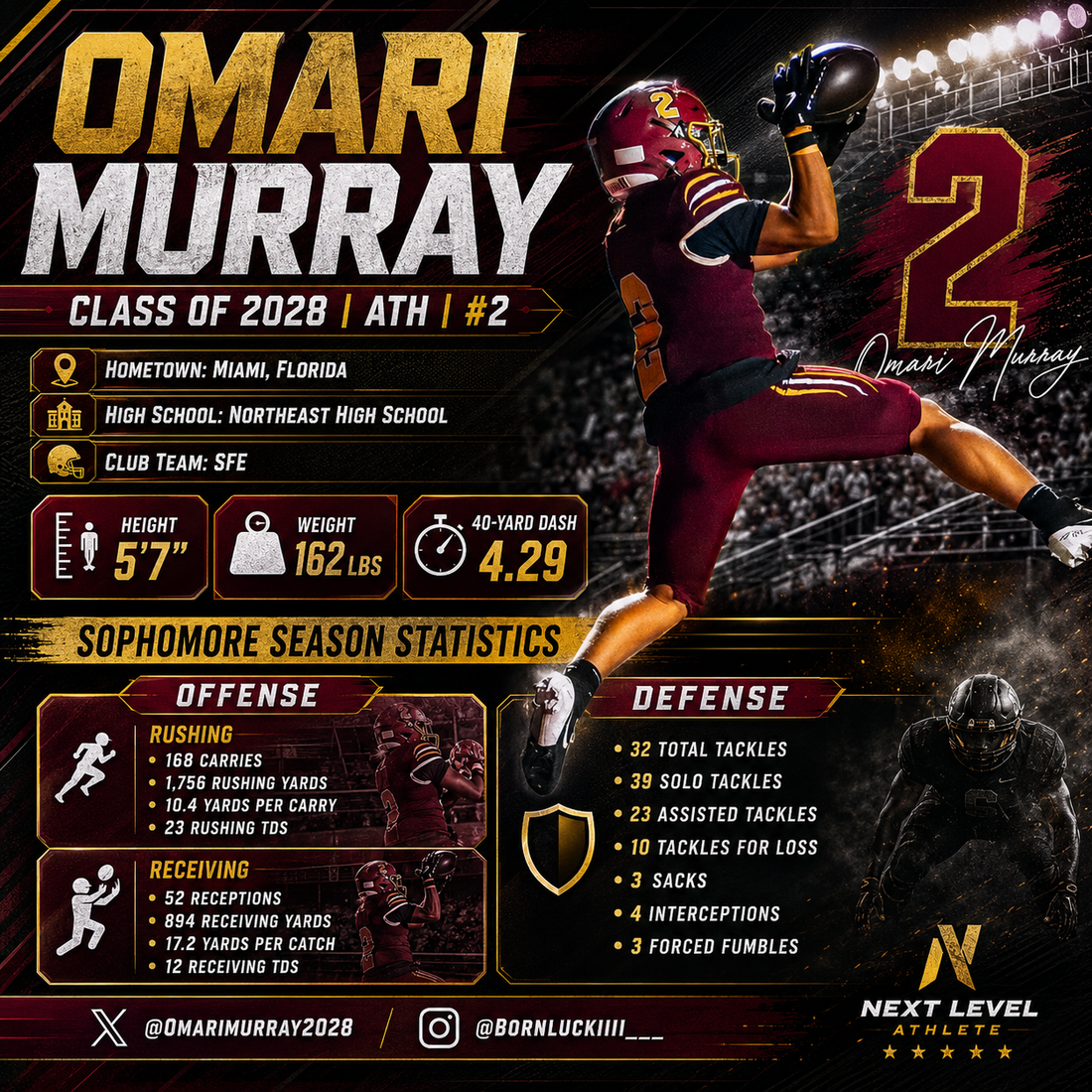 Omari Murray | Class of 2028 | ATH