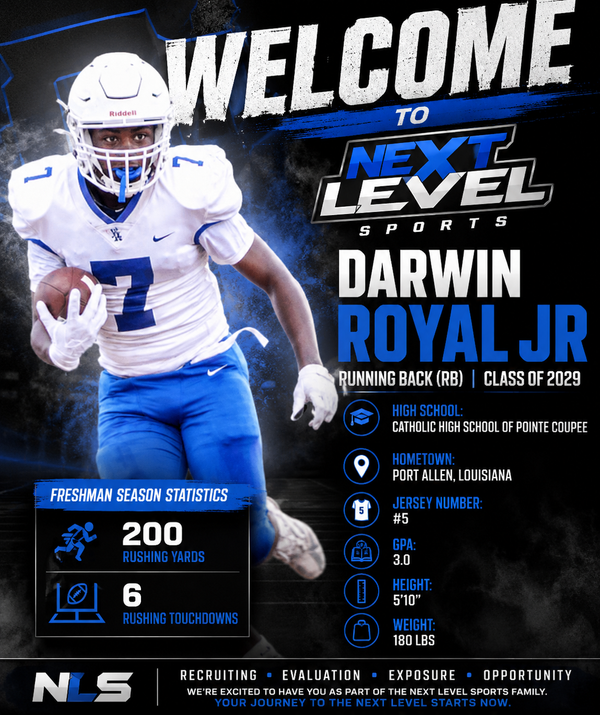 🏈 Darwin Royal Jr — Class of 2029 — RB/K