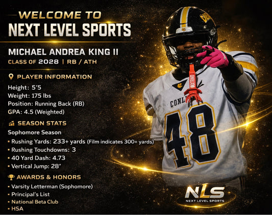 🏈 Michael King II — Class of 2028 — RB/ATH