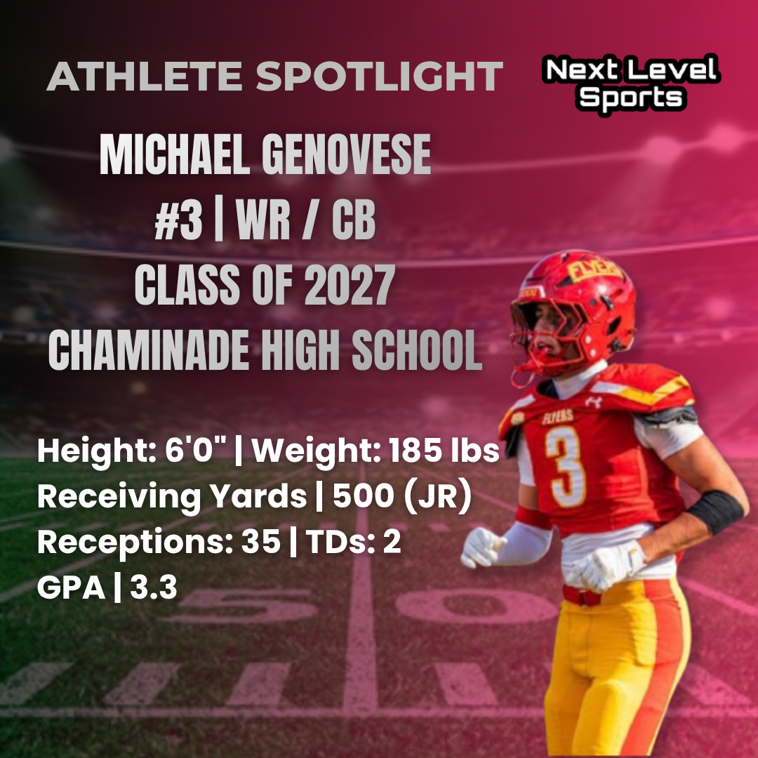 🏈 Michael Genovese - Class of 2027/ WR/CB