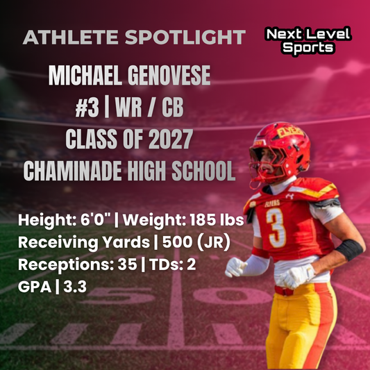 🏈 Michael Genovese - Class of 2027/ WR/CB